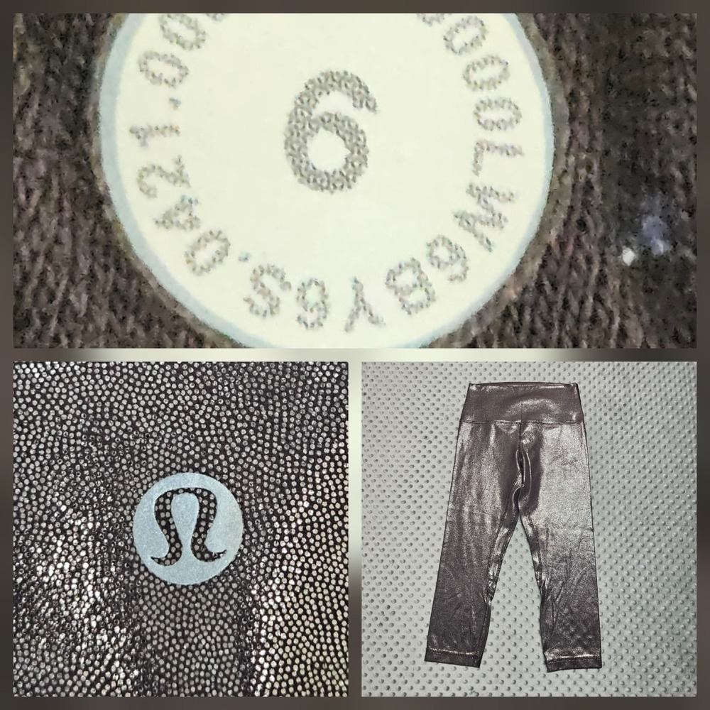 Lululemon Align High-Rise Crop 21"‎ Size 6 Radiate Foil Print French Press